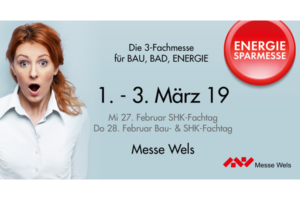 Energiesparmesse Wels 1.-3. März 2019
